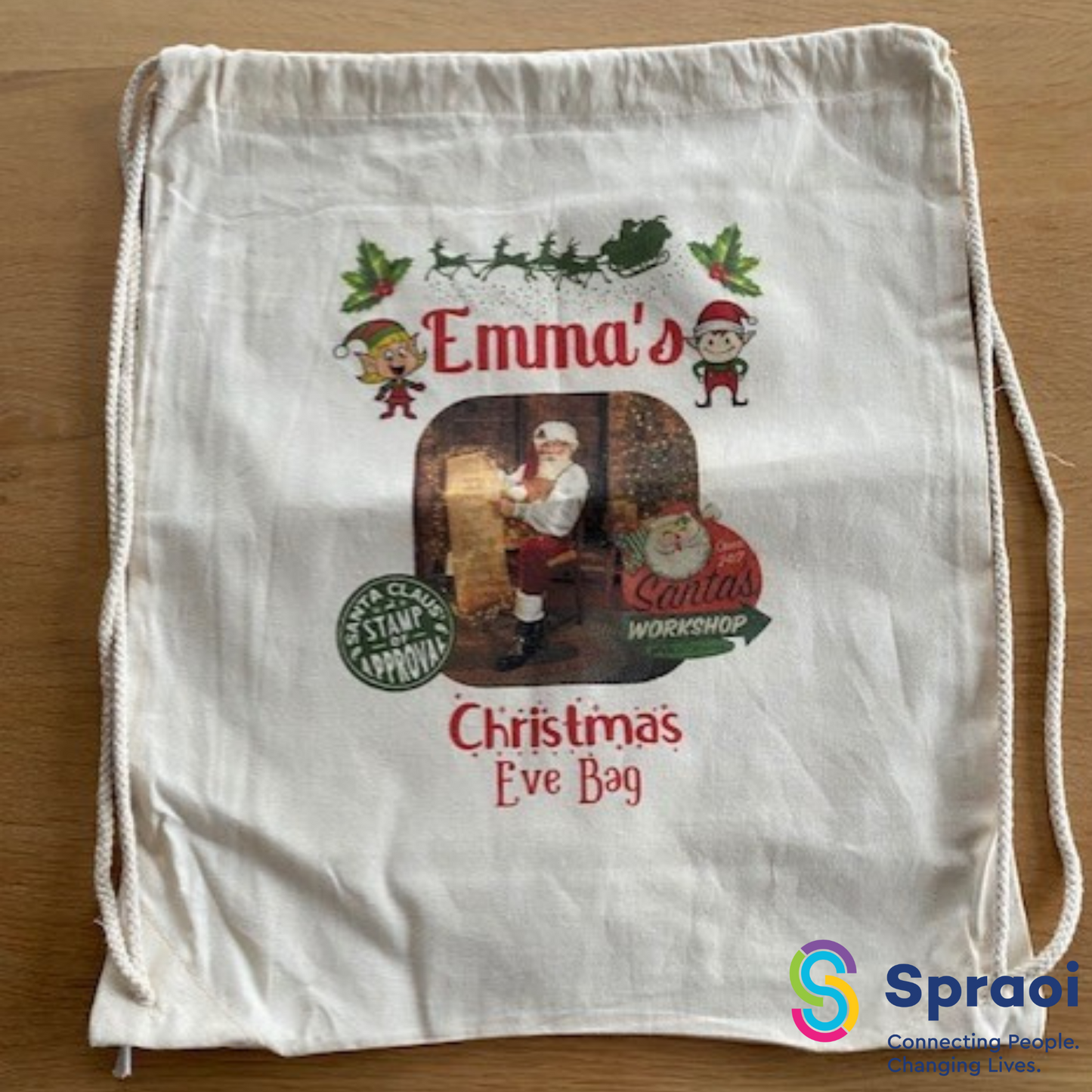 Christmas Eve Personalised Bag
