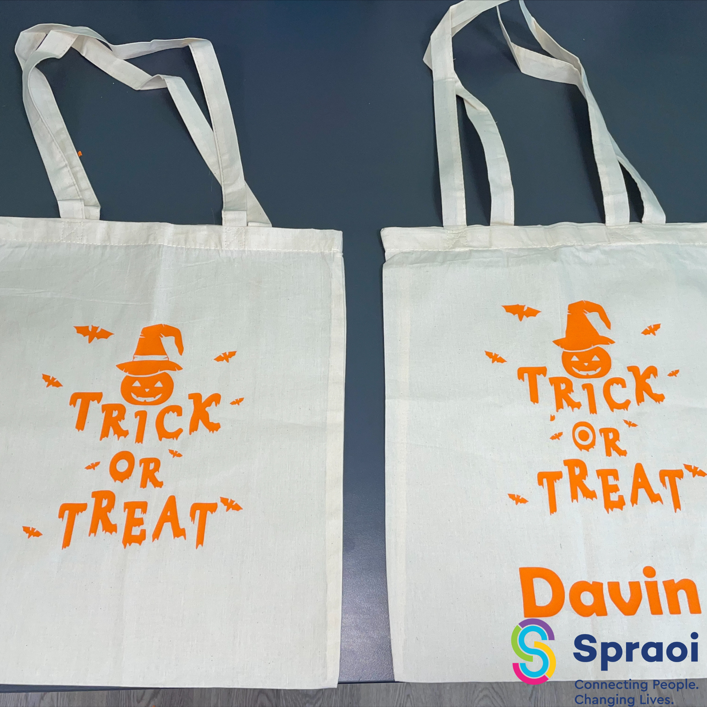 Halloween Bag - Pumpkin - Personalised
