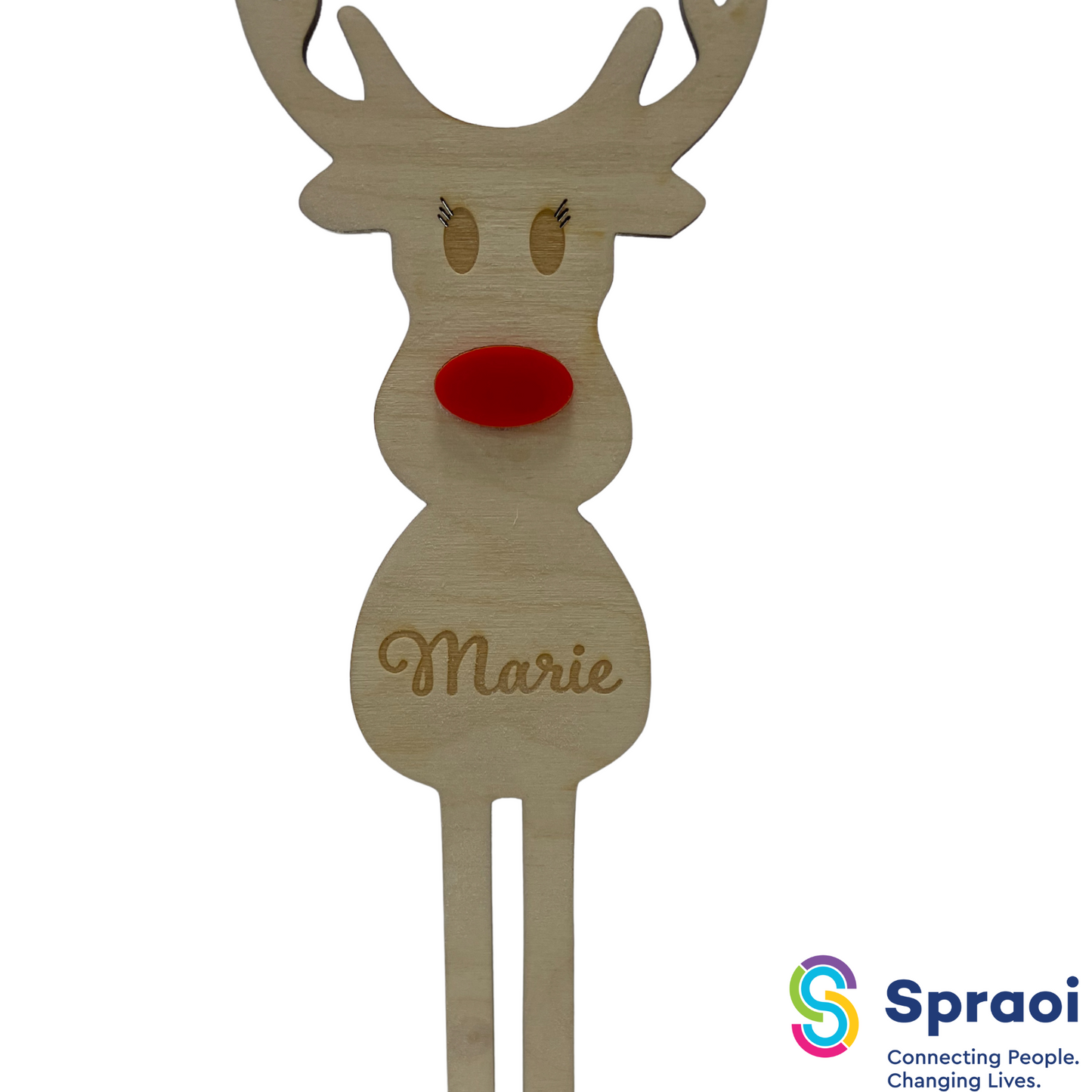 Personalised Freestanding Family of Reindeers