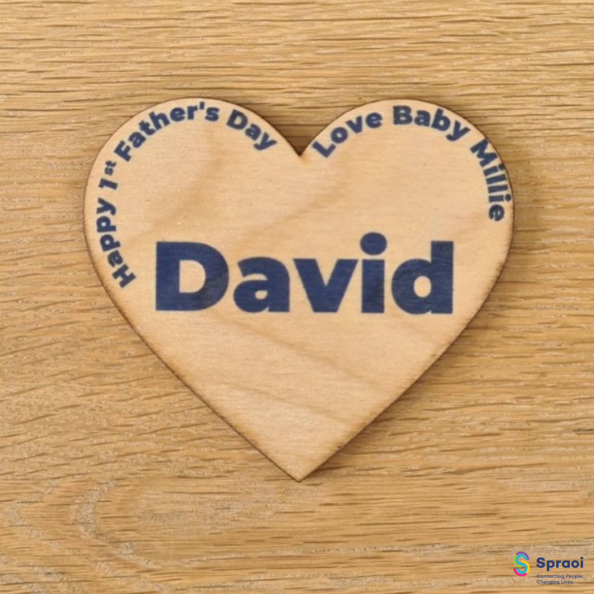 1st Father's Day Magnet Personalised