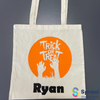 White Halloween Bag - Zombie Hands - Personalised