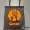 Black Halloween Bag - Zombie Hands - Personalised