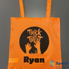 Orange Halloween Bag - Zombie Hands - Personalised