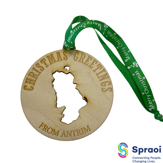 County Christmas Greetings Decoration