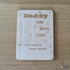 Moon &amp; Back Father&#39;s Day Magnet