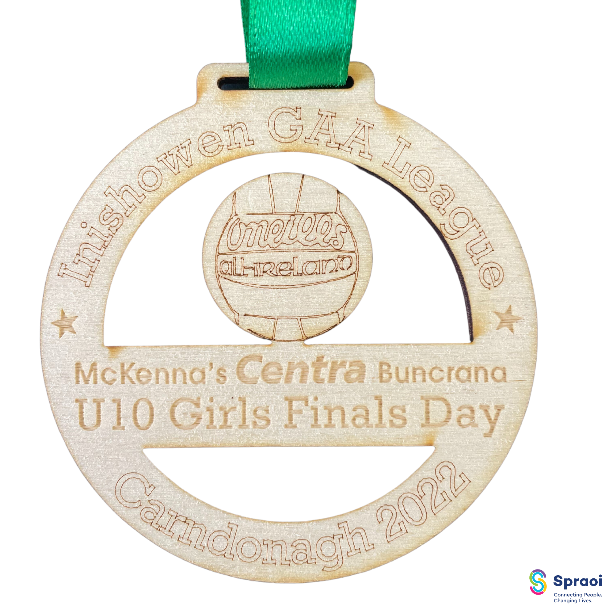 Gaelic Football Wooden Medals