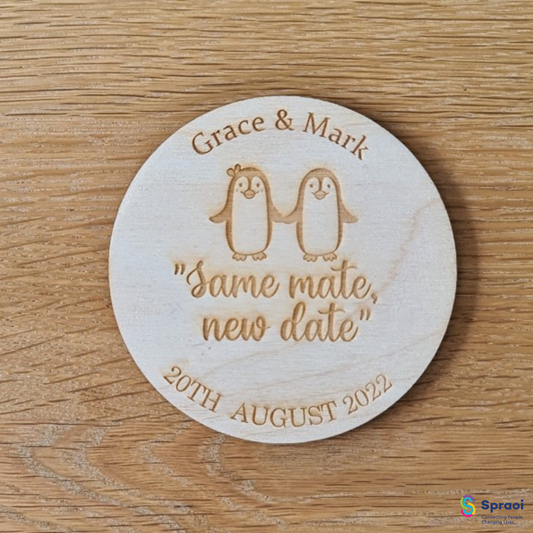 Same Mate New Date - Penguin Design