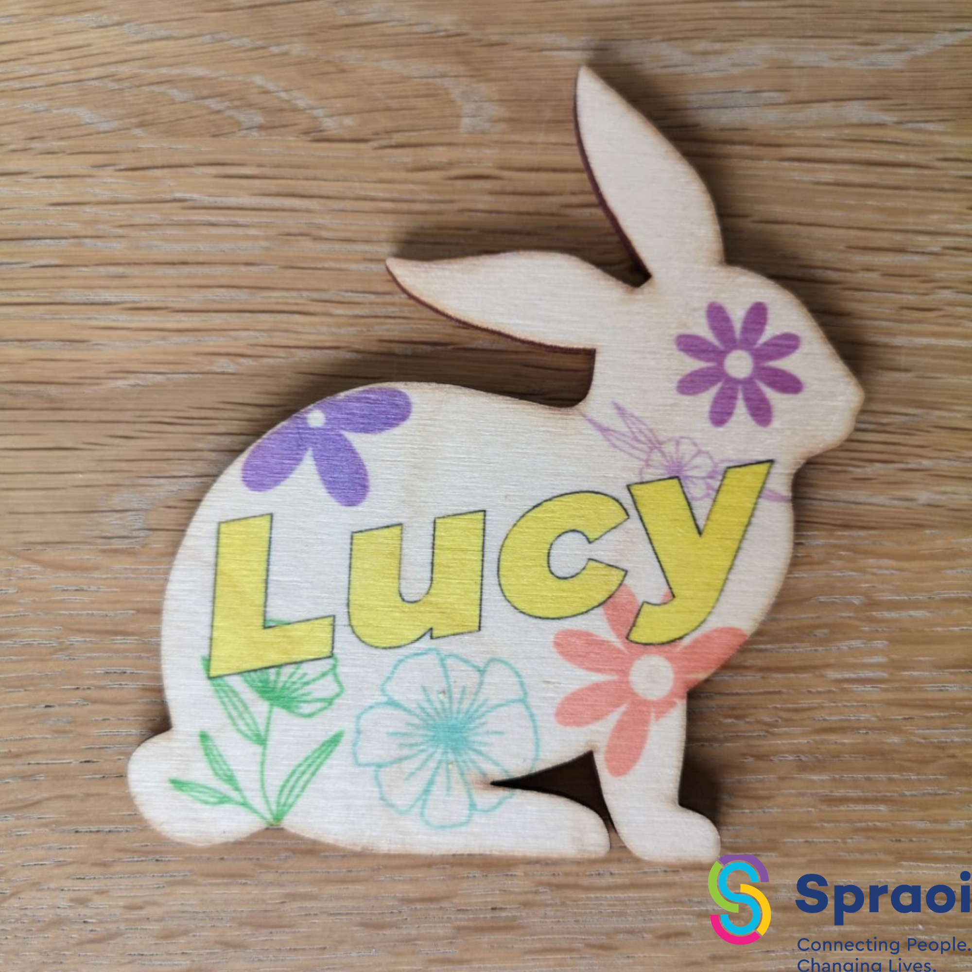 Easter Bunny Magnet - Personalised